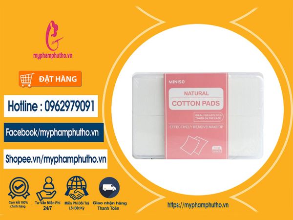 Bông Tẩy Trang Miniso 1000 miếng Mua ở Đâu