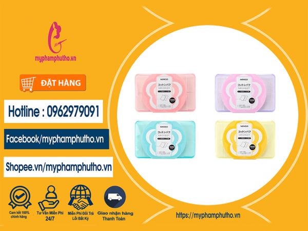 Bông Tẩy Trang Miniso 150 Miếng Mua ở Đâu