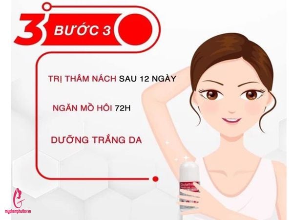 cách dùng Lăn khử mùi Glutathione Fresh Up Whitening Angel’s Liquid