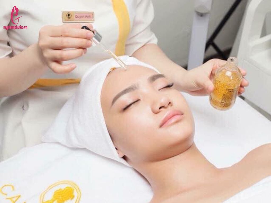 cách dùng Tinh Chất Vàng Medi Peel Luxury 24K Gold Ampoule