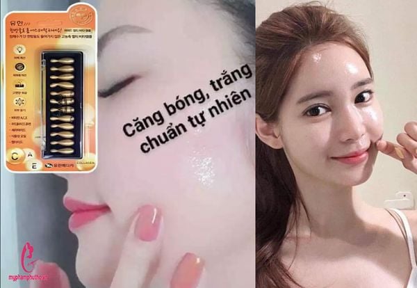cách dùng Vỉ Serum Collagen tươi Ammud 12 viên Hàn Quốc