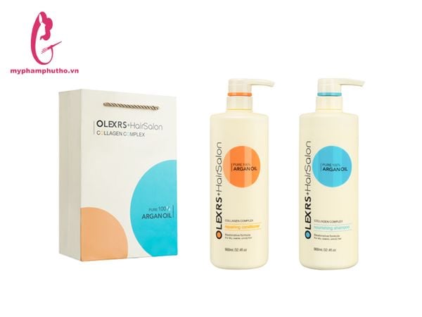 Cặp dầu gội OLEXRS HairSalon Collagen Complex