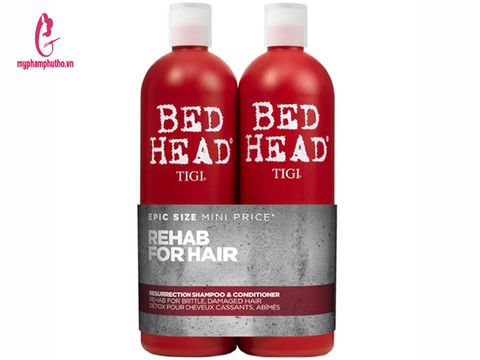 Cặp Dầu Gội và Dầu Xả Phục Hồi Tóc Bed Head TIGI 2x750ml chính hãng US
