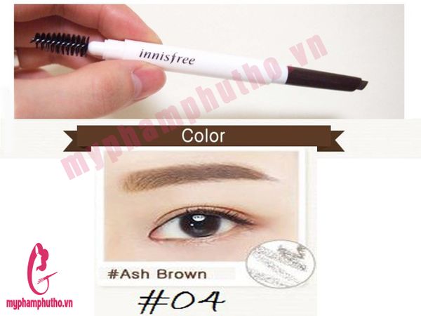 Chì Kẻ Mày Innisfree Auto Eyebrow Pencil màu 04