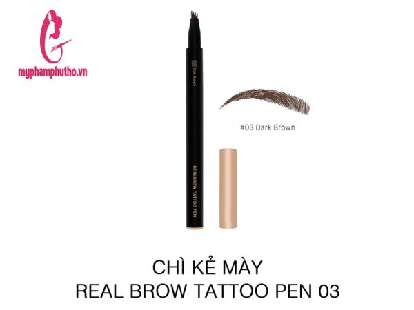 Chì Mày Vacosi 3D Realbrow Tattoo Pen Màu 03