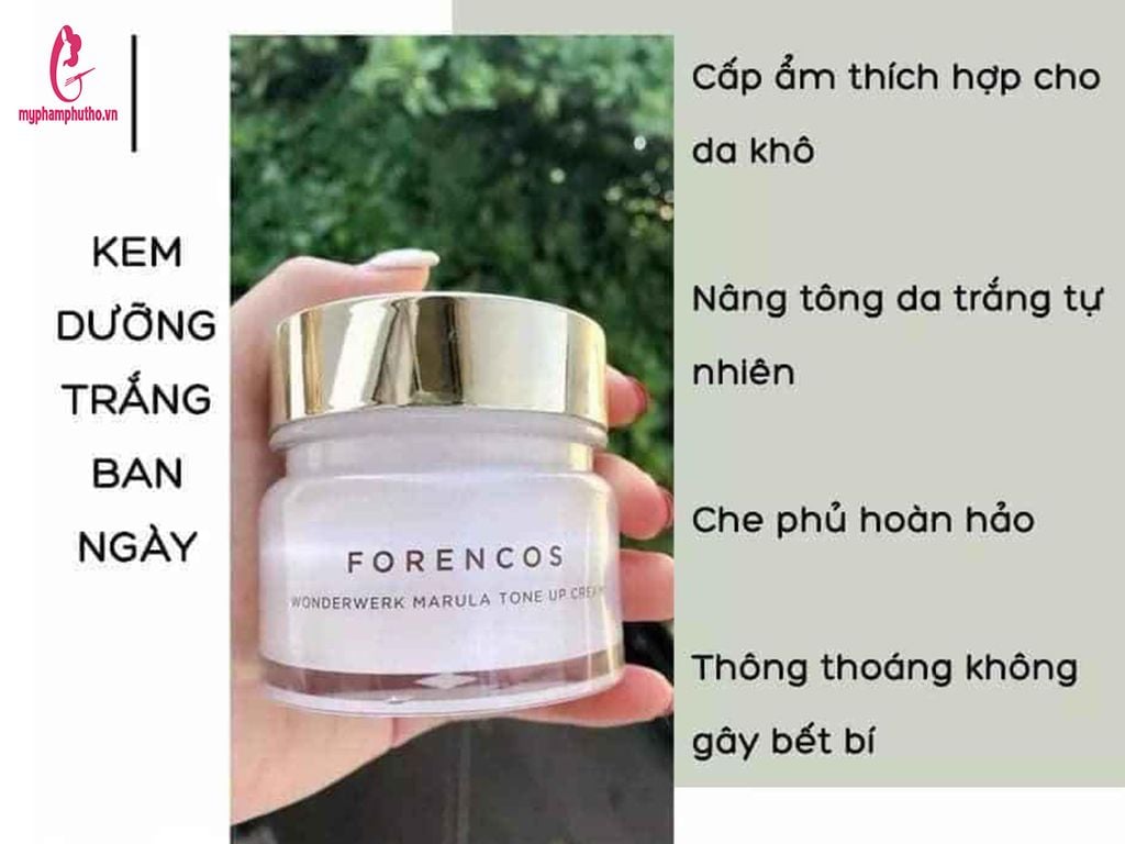 công dụng Kem Dưỡng Trắng Da Forencos Wonderwerk Marula Tone Up Cream