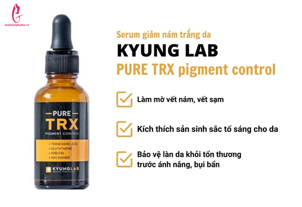 công dụng Tinh chất trị nám Kyung Lab Pure Trx Pigment Control Serum