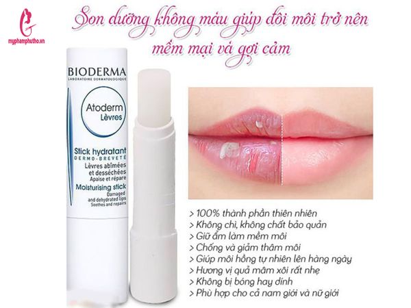 công dụng Son dưỡng Bioderma Atoderm Levres Stick Hydratant