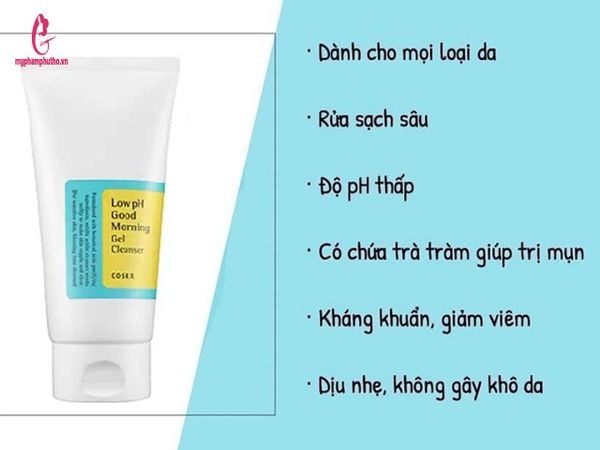 công dụng Sữa rửa mặt Cosrx Low Ph Good Morning Gel Cleanser