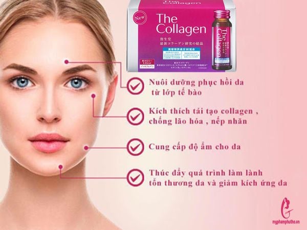 công dụng The Collagen dạng nước Shiseido Nhật Bản