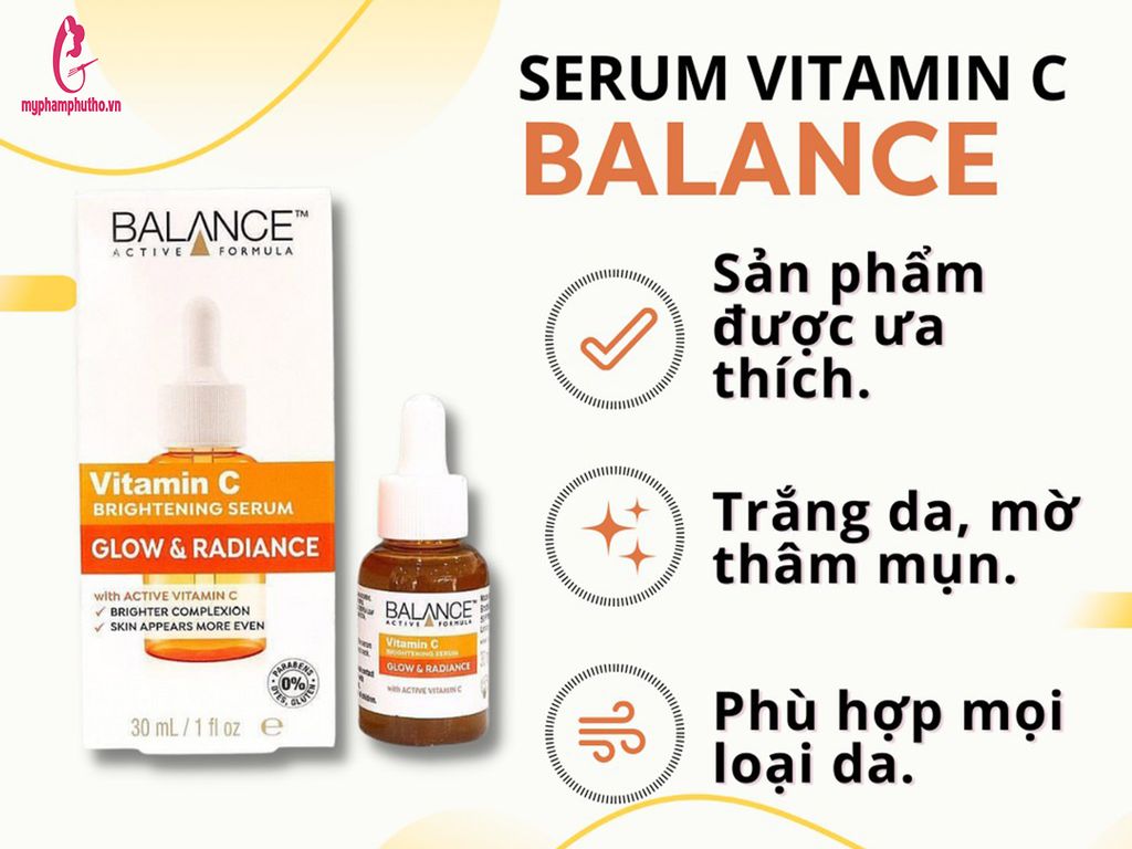 công dụng Tinh chất Balance Active Formula Vitamin C Power Serum