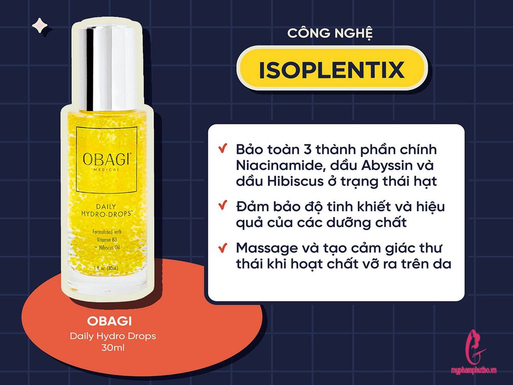 công dụng Tinh Chất dưỡng ẩm Obagi Hydrop