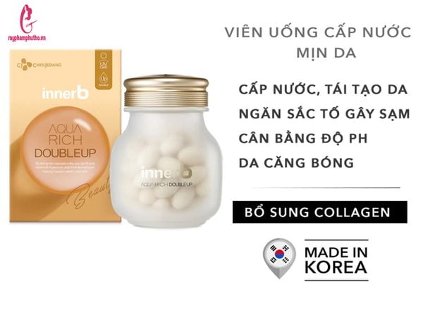 công dụng Viên uống cấp nước Innerb Aqua Rich 70 viên