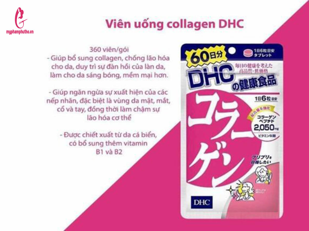Viên Uống Collagen DHC 360 viên 60 ngày của Nhật – myphamphutho.vn Viên Uống Collagen DHC 360 viên 60 ngày của Nhật – myphamphutho.vn