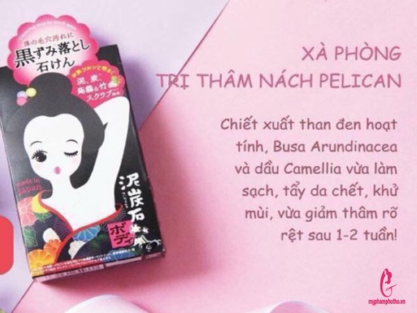 công dụng Xà phòng trị thâm nách Pelican Nhật Bản