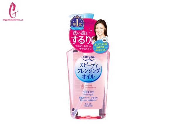 Dầu Tẩy Trang Kose Softymo ‬ Cleansing Oil hồng