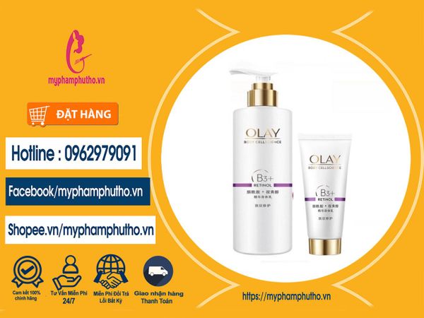 Dưỡng Thể Trắng Da Olay B3+Retinol nội địa Trung Mua ở Đâu