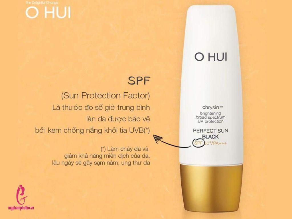 công dụng Kem chống nắng ohui day shield perfect sun black sample SPF 50+ Hàn Quốc