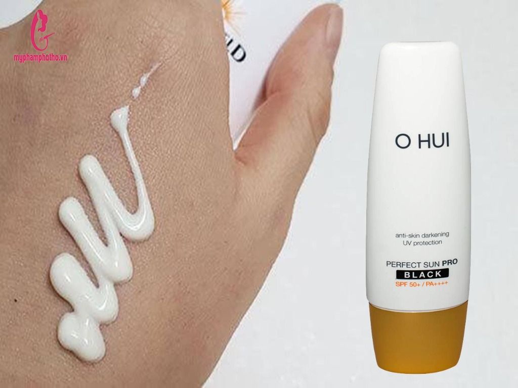 thành phần Kem chống nắng ohui day shield perfect sun black sample SPF 50+ Hàn Quốc