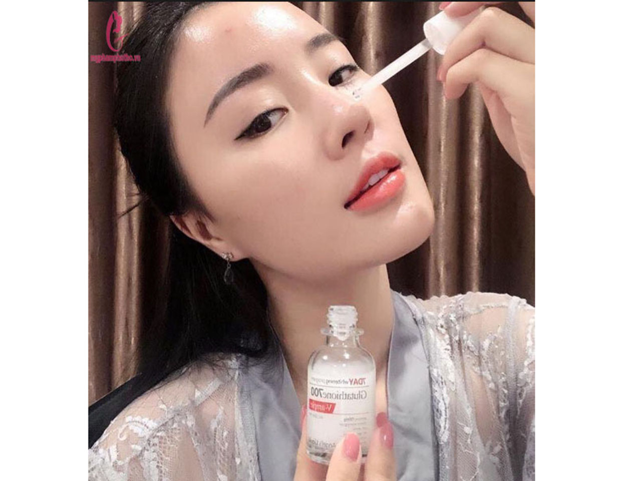 huyết thanh trắng da 7day whitening program glutathione 700 v-ample Huyết thanh trắng da 7 Day Whitening Program Glutathione 700 V-Ample –  myphamphutho.vn