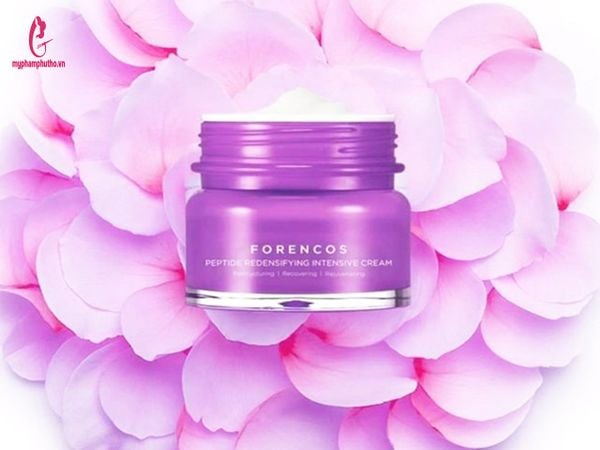 thanh phan Kem Dưỡng Forencos Peptide Redensifying Intensive Cream ( Màu tím)