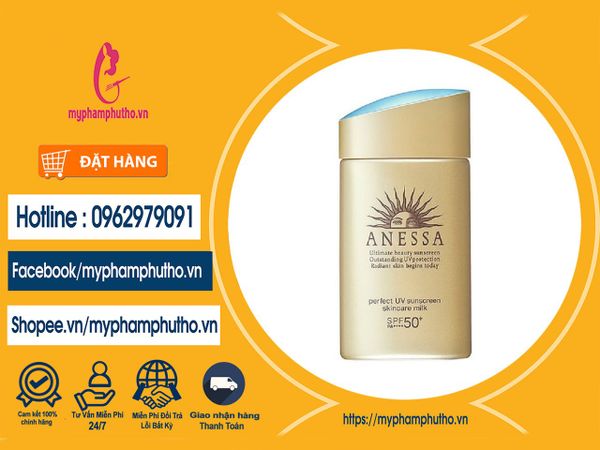 Kem chống nắng Anessa perfect uv sunscreen skincare milk Nhật Bản Mua ở Đâu