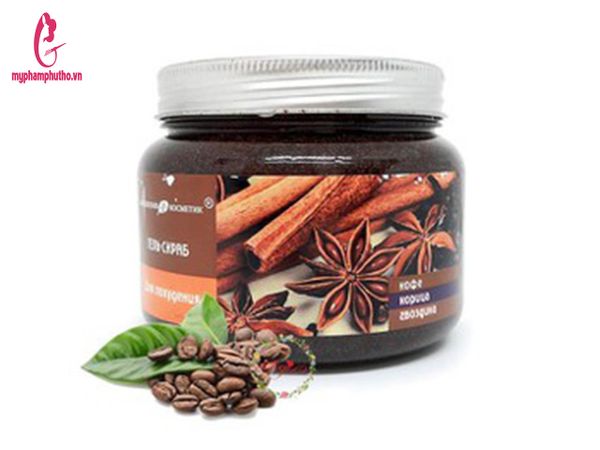 Hũ Tẩy Tế Bào Da Chết Toàn Thân Hồi Quế Coffee Cinnamon Cloves Nga