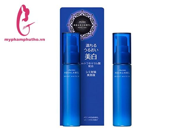 Huyết Thanh trắng da Shiseido Aqua Label màu xanh Mua ở đâu