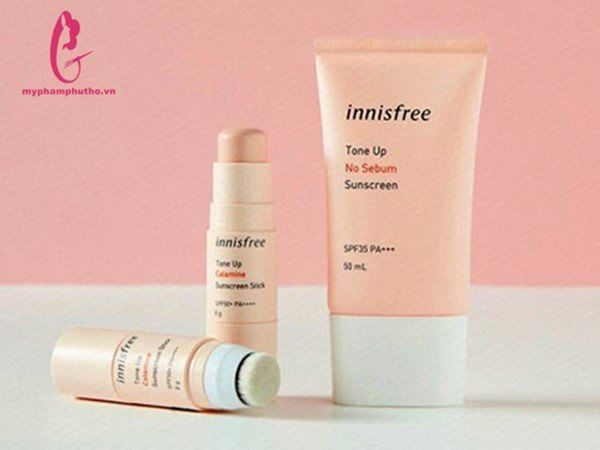 Kem Chống Nắng Innisfree Tone Up No Sebum - Màu Hồng Hàn Quốc