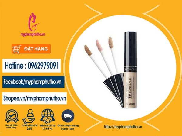 Kem Che Khuyết Điểm The Saem Cover Perfection Tip Concealer Mua ở Đâu
