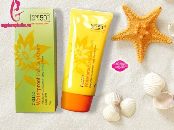 Kem chống nắng Cellio Waterproof Daily Sun Cream SPF50 PA+++