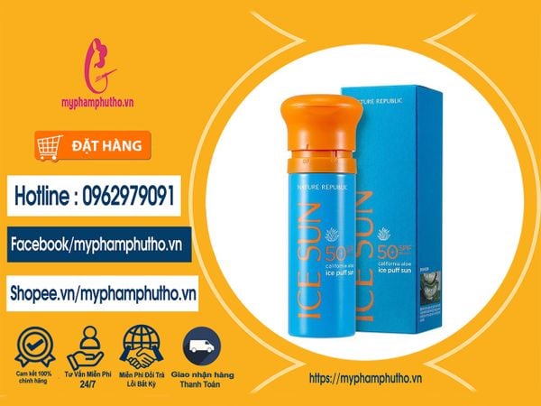 Kem Chống Nắng ICE SUN Nature Republic SPF 50 PA+++ Mua ở Đâu