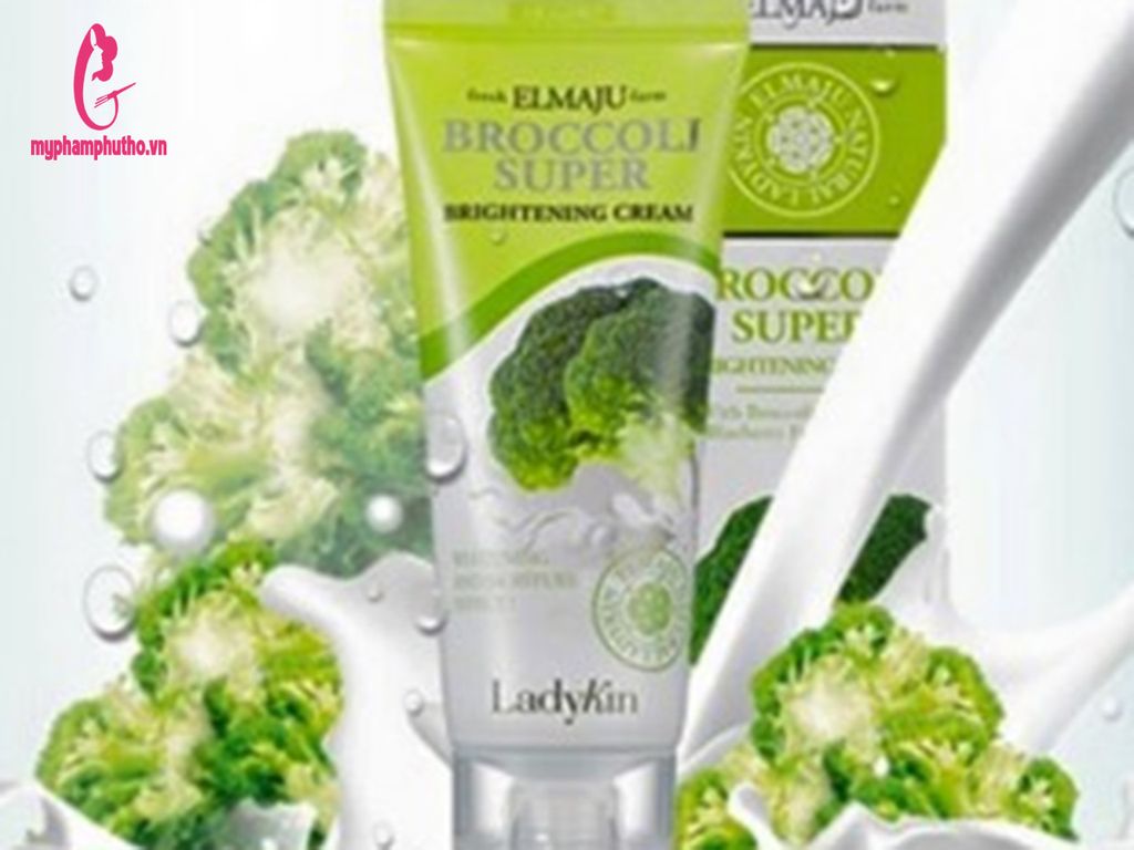 Kem trắng da bông cải súp lơ xanh Ladykin Broccoli Super Brightening