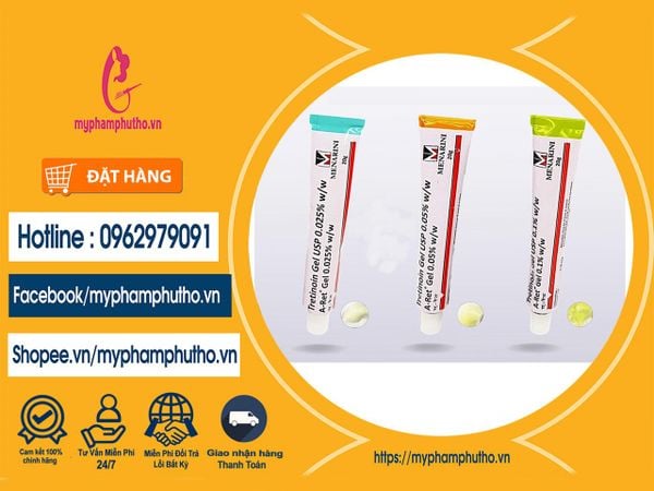 Kem Tretinoin Gel USP Ấn Độ Mua ở Đâu
