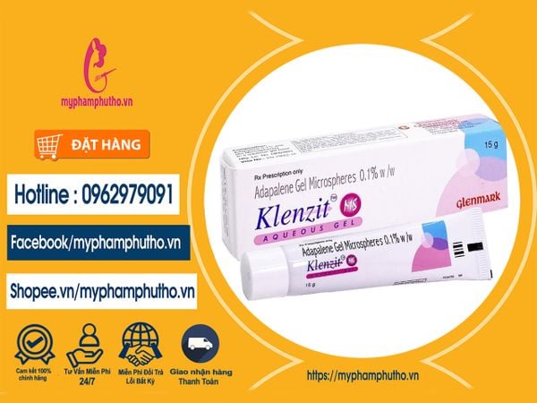 Kem Trị mụn Klenzit MS Aqueous Gel 0,1% 15g Mua ở Đâu