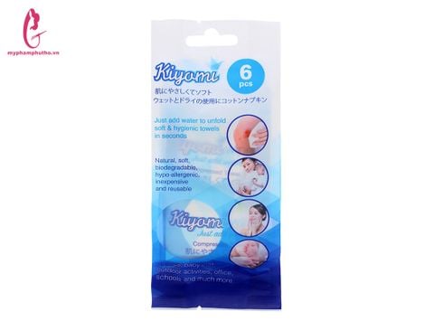 Khăn nén đa năng Kiyomi 6 miếng