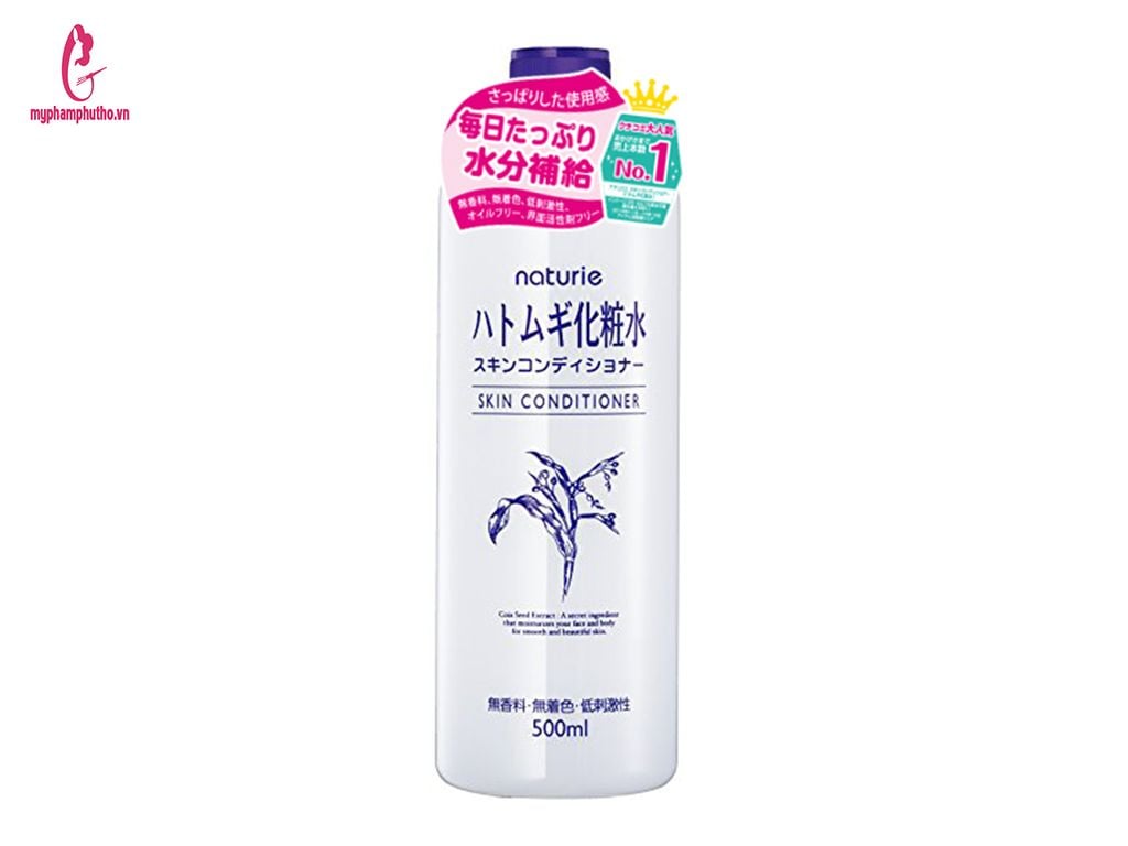 Nước Hoa Hồng Naturie Hatomugi Skin Conditioner 500ml Ý Dỹ