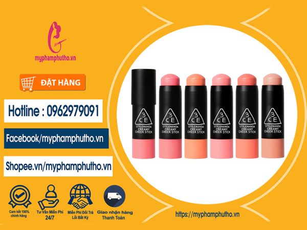 Má Hồng dạng thỏi 3CE Mua ở đâu