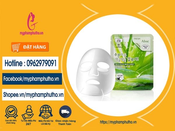 Mặt Nạ Giấy Nha Đam 3W Clinic Fresh Aloe Mask Sheet Mua ở Đâu