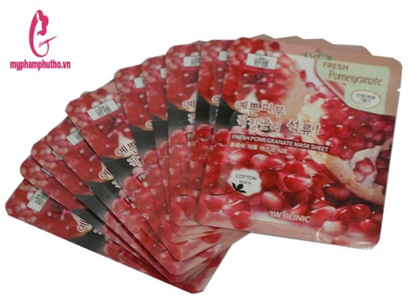 Mặt nạ Lựu 3W Clinic Mask Sheet Fresh Pomegranate