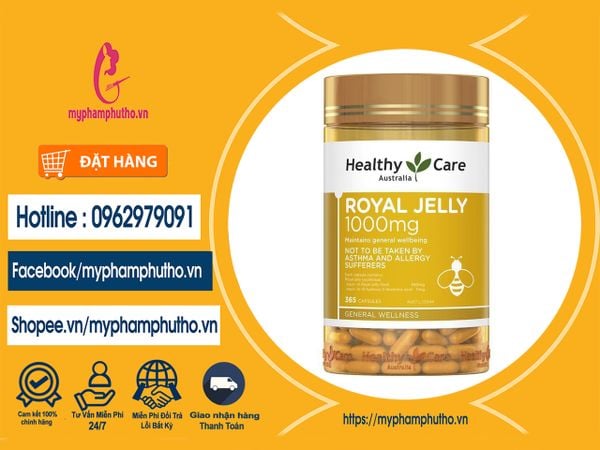 Viên uống Sữa Ong chúa Healthy Care  Royal Jelly Healthy Care 1000MG Mua ở Đâu