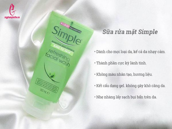 sữa rửa mặt simple