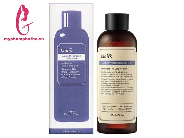 Nước Cân Bằng Klairs Supple Preparation Facial Toner ( có mùi)