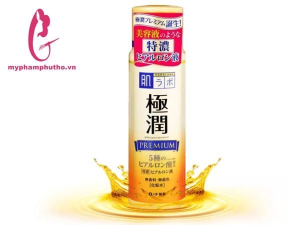 Nước Hoa Hồng HadaLabo Premium ( màu vàng)