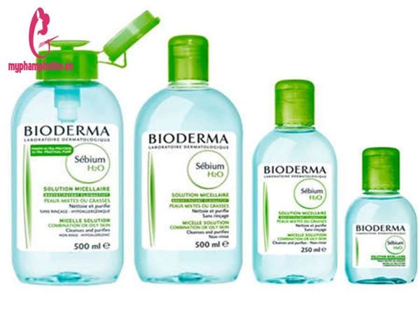 Nước tẩy trang Bioderma Sebium H2O màu xanh dương 500ml