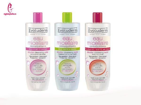 Nước tẩy trang Evoluderm Eau Micellaire Cleansing Water