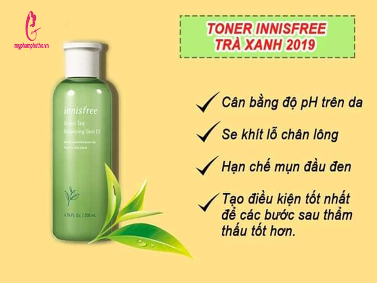 Nước Hoa Hồng Trà Xanh Innisfree Green Tea Balancing Skin EX 200ml –  myphamphutho.vn