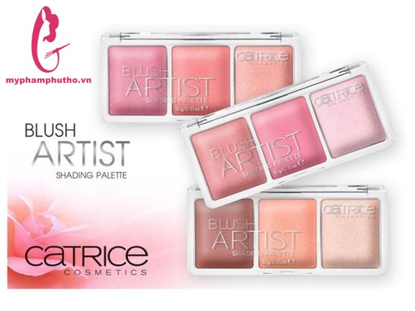 Phấn Má Hồng Catrice Blush Artist Shading Palette 3 ô\