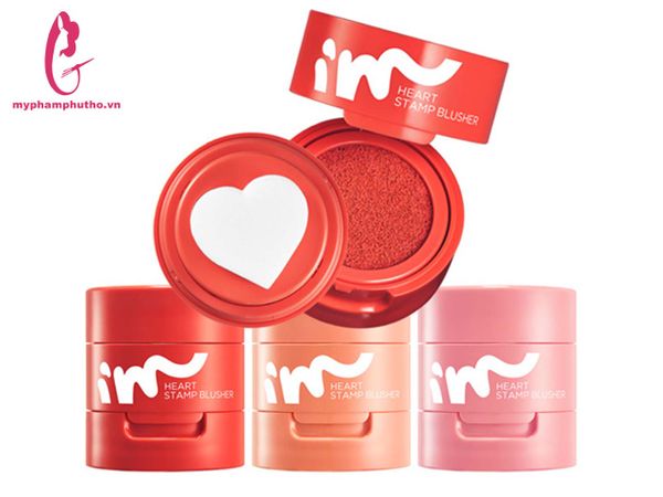 Phấn Má Hồng Cushion Hình Trái Tim I'm Meme Heart Stamp Blusher