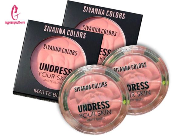 Review Phấn má hồng Sivanna Colors Undress Your Skin Matte Blush Thái Lan